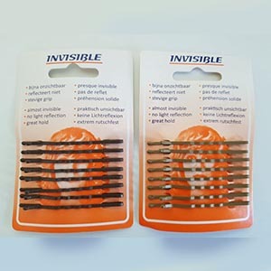 Invisible Haarschuifjes Lang 65mm Blond 9st nieuw